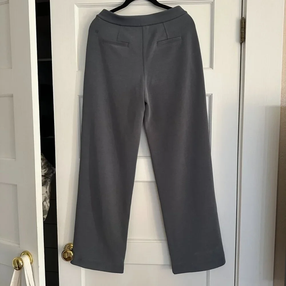 Lululemon Softstreme Pintuck Mid-Rise Pant Regular in Oil Grey - Picture 3 of 3